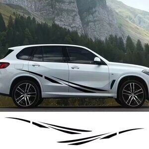 #632 Left and Right Two-Sided Car Body Waistline Stickers Suitable for Sedan